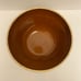 Antique Primitive Brown Stoneware 11.75”Picket Fence Mixing Dough Bowl USA.