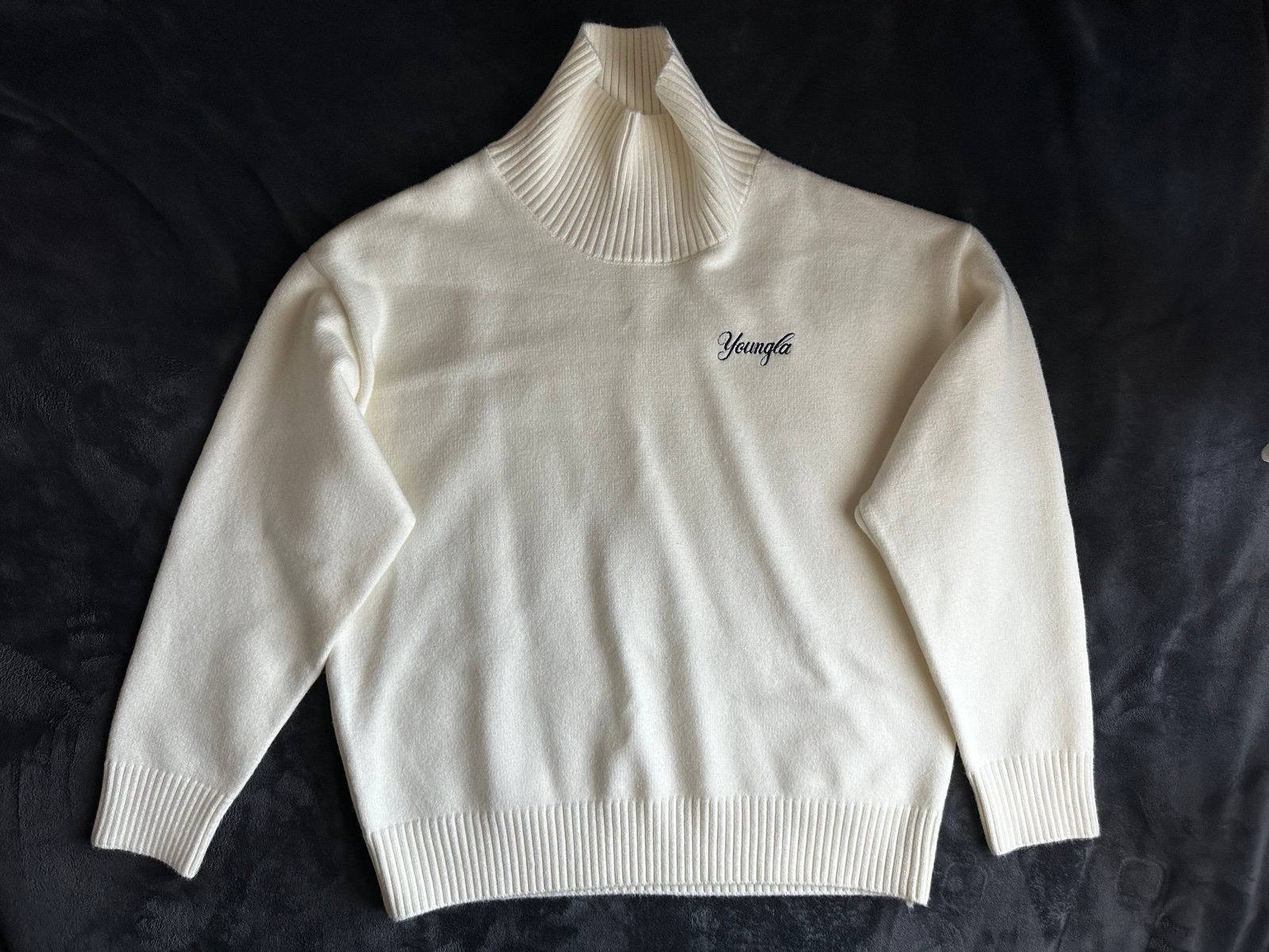 YoungLA White Turtleneck