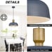 Luminzone Farmhouse Pendant Lights, 2pcs Adjustable Hanging Light Fixtures with
