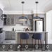 Luminzone Farmhouse Pendant Lights, 2pcs Adjustable Hanging Light Fixtures with