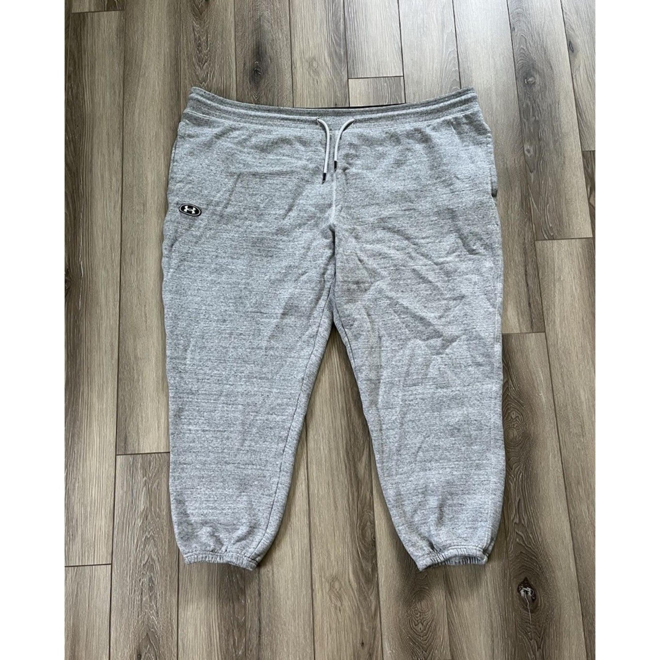 Under Armour Joggers Sweatpants Mens Sz 3Xl Gray Loose Fit Fleece Sweatpants