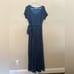 Pinkblush Slate Blue Lace Sash Tie Maternity Gown Dress Size XL