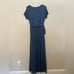 Pinkblush Slate Blue Lace Sash Tie Maternity Gown Dress Size XL