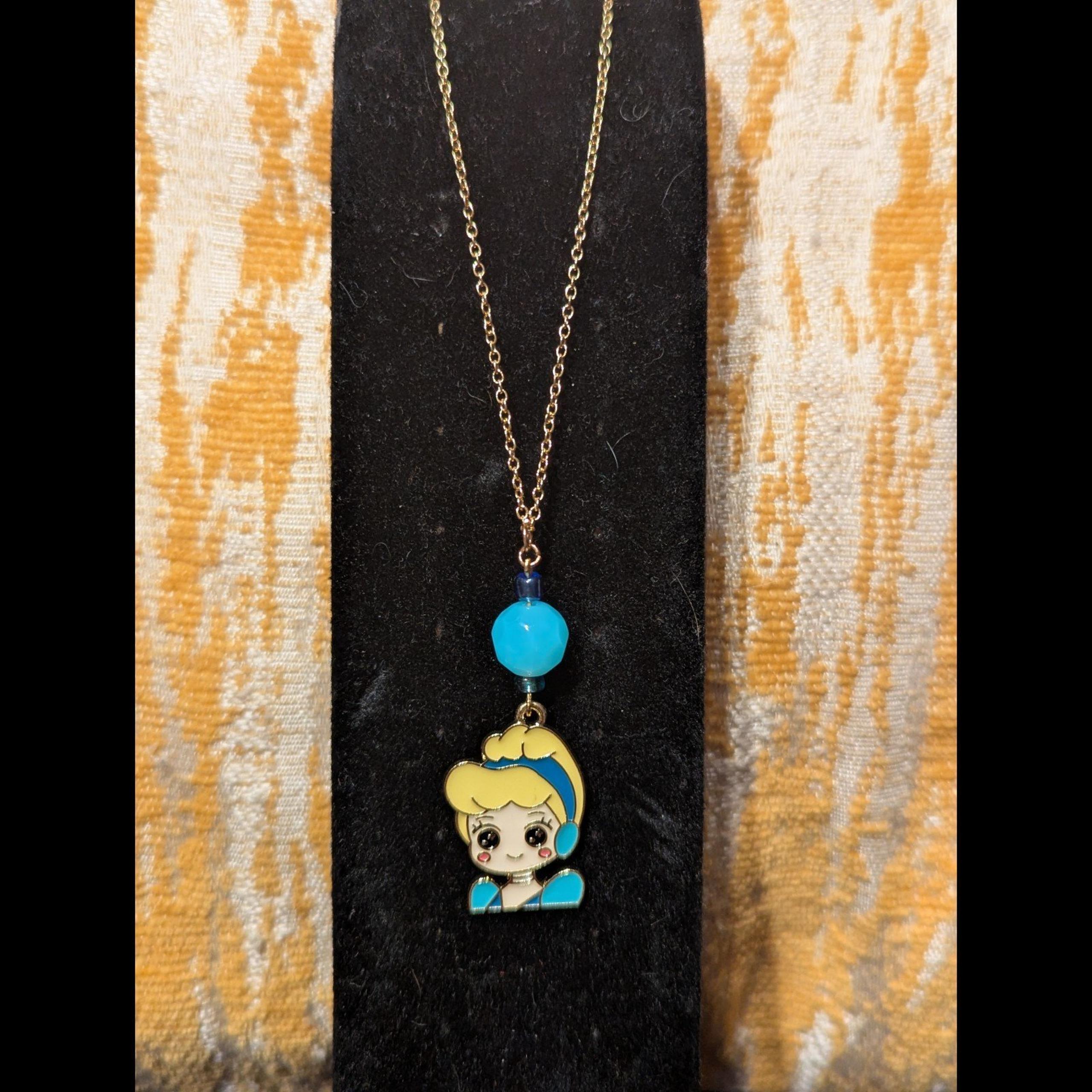 Handmade Cinderella-Inspired Hypoallergenic Beaded Necklace