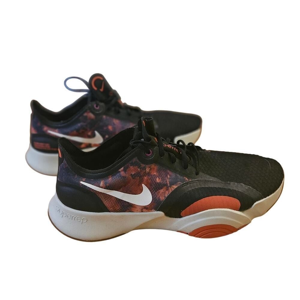 Nike SuperRep Training Shoes - Black with Orange & Purple - Men's Size 10.5
