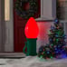 Home Accents 3 ft. Battery Operated LED Jumbo Red Bulb Holiday Yard Decoration