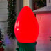 Home Accents 3 ft. Battery Operated LED Jumbo Red Bulb Holiday Yard Decoration