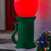 Home Accents 3 ft. Battery Operated LED Jumbo Red Bulb Holiday Yard Decoration