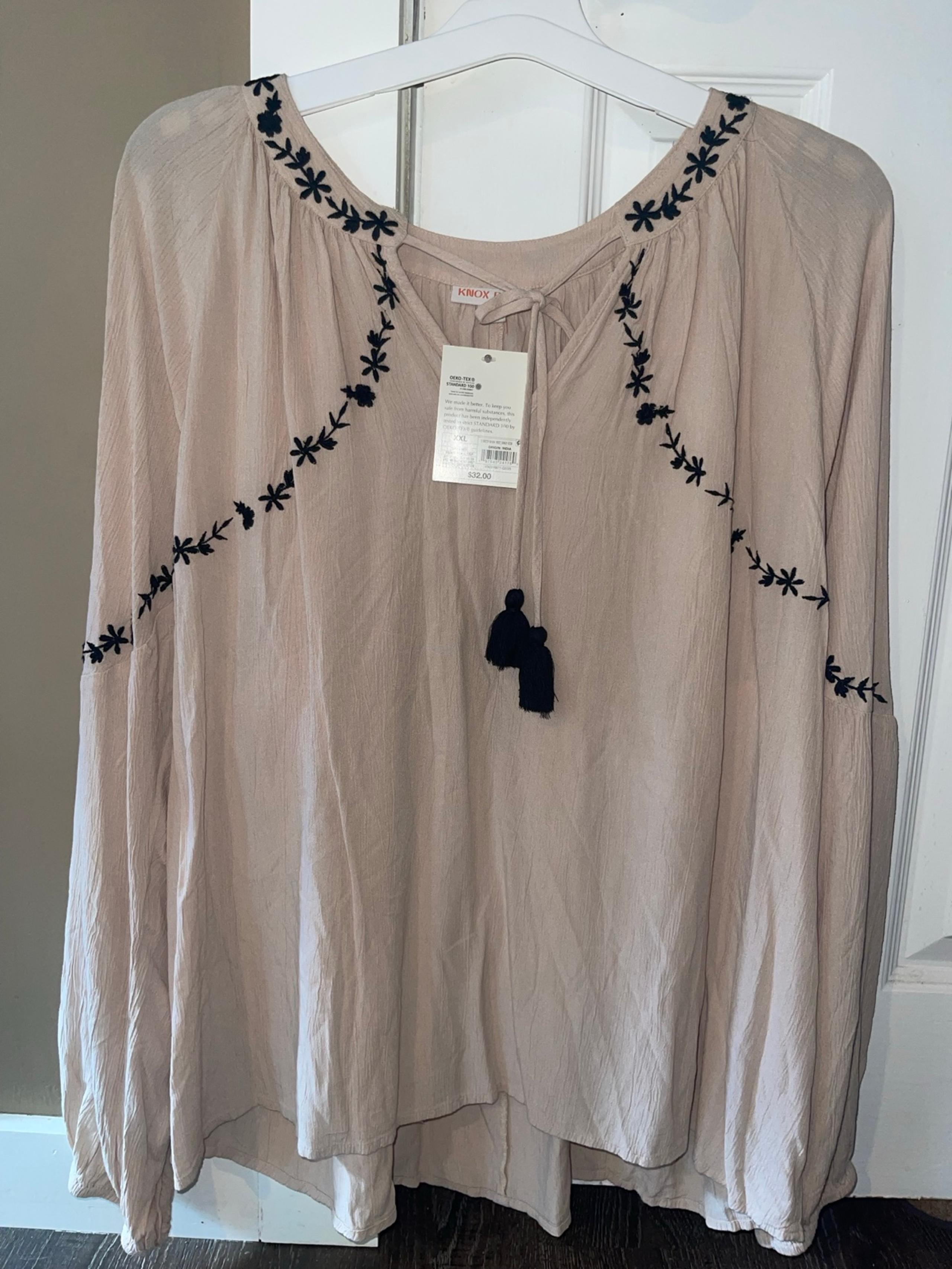 Knox Rose Woman’s Long Sleeve Blouse