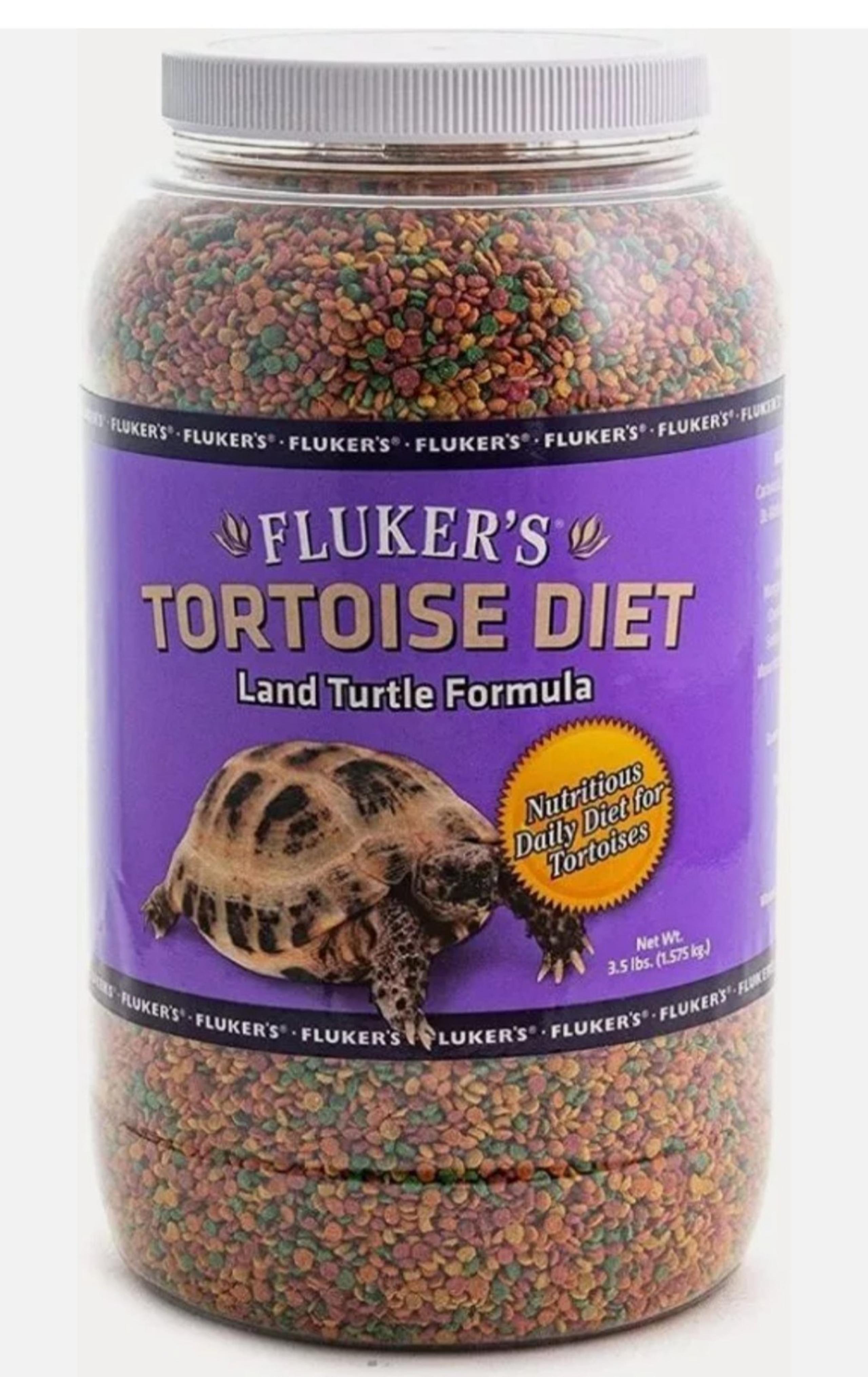 Flukers Tortoise Diet Land Turtle formula Small Pellet Food 3.5 lbs