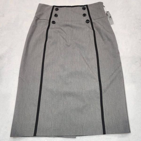 Worthington Long Gray Boot Ready Streetwear Skirt Womens Size 10