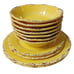 Cynthia Rowley Il Mulino Yellow Melamine 33 Piece Dinnerware Set Plates Bowls