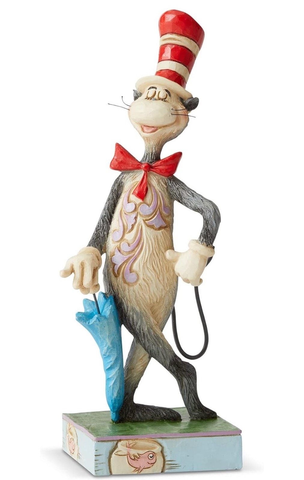 Enesco Jim Shore Dr Seuss Cat in The Hat with Umbrella Figurine 6006239