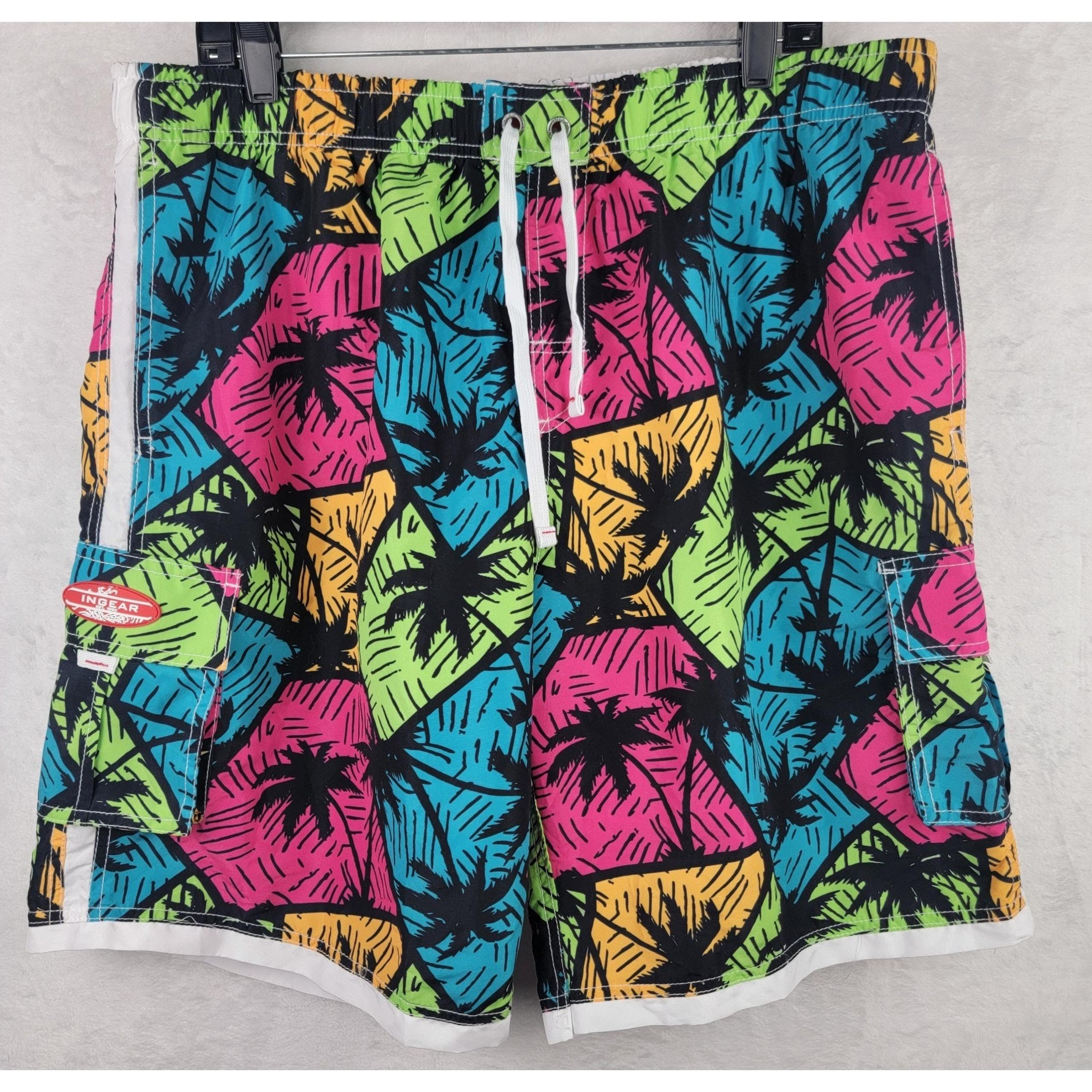 Ingear Cargo 2XL Swim Wear Trunk Board Shorts Swimming Bathing Beach Tropical