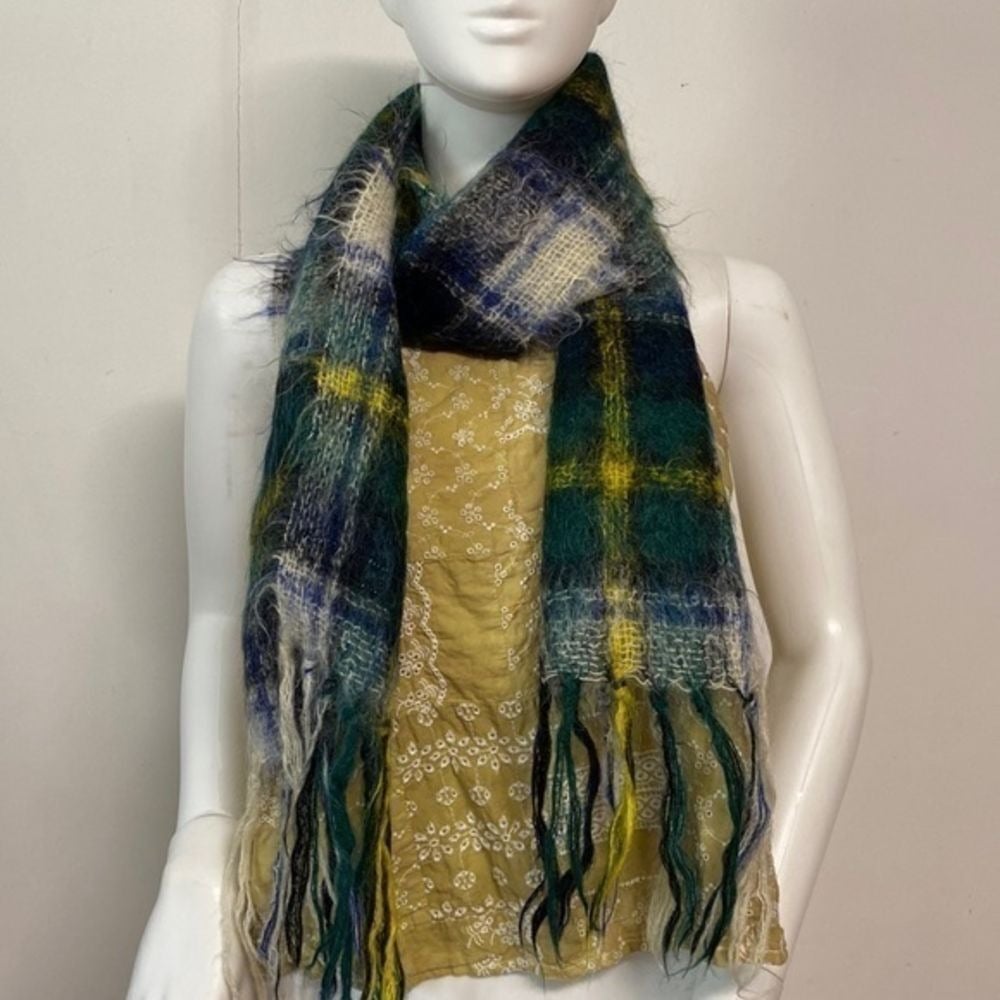 Vtg Andante Mohair Wool Scarf