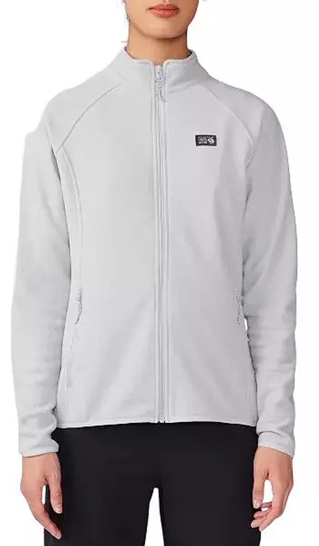 Women's Mountain Hardwear Fleece Jacket, Size M, Light Gray