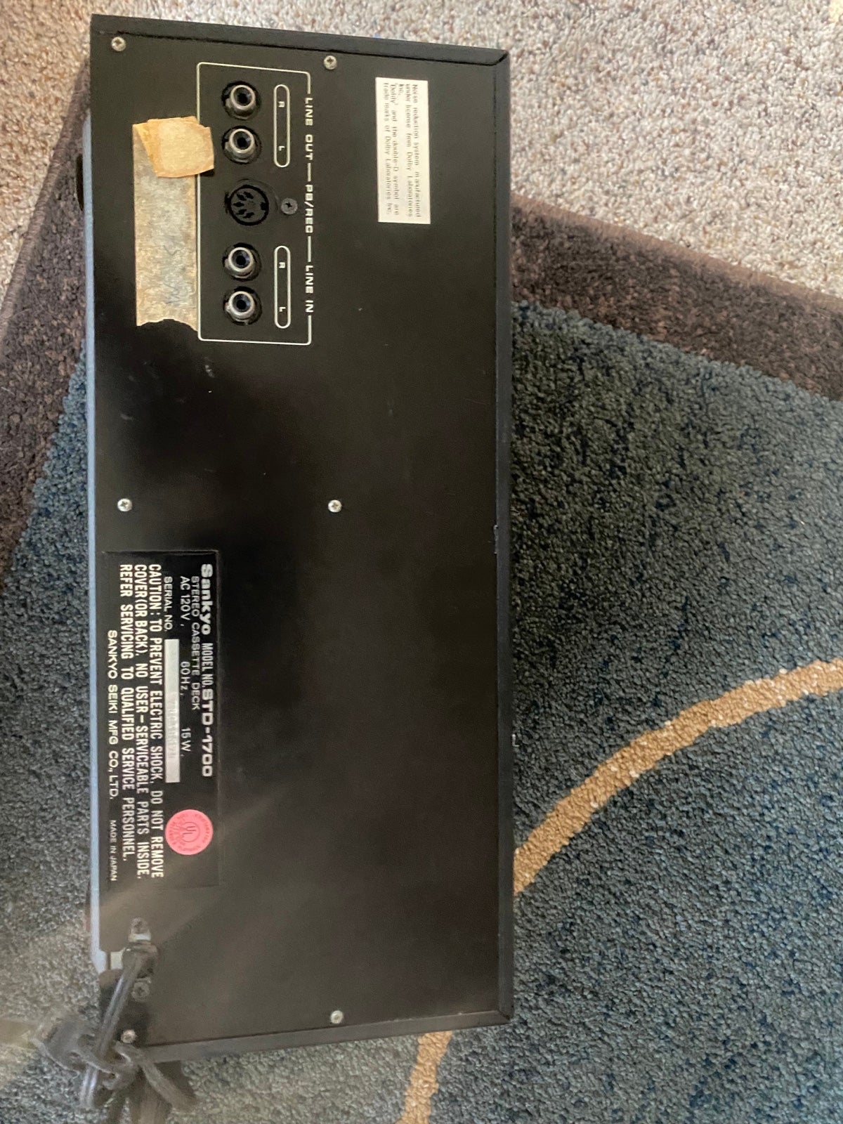 Sankkyo STD-1700 Stereo cassette deck Working