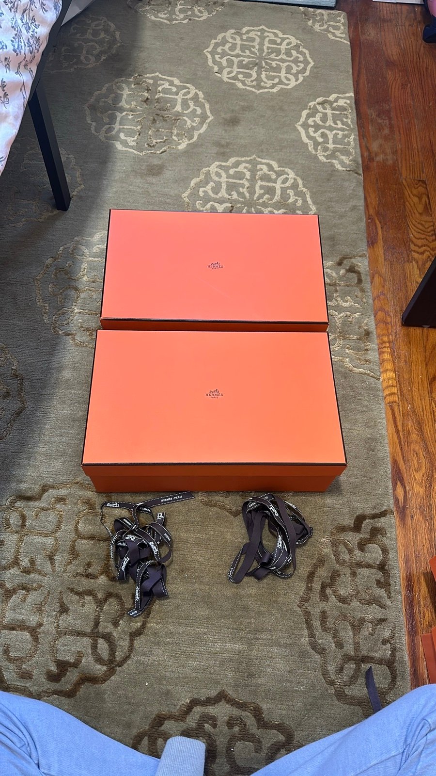 AUTHENTIC HERMES big SHOE EMPTY BOX