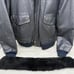 VTG Reed Sportswear XL ALL BLACK Leather Zip Out Liner Men’s Jacket Coat Bomber