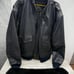VTG Reed Sportswear XL ALL BLACK Leather Zip Out Liner Men’s Jacket Coat Bomber