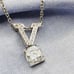 925 Sterling Silver Plated CZ Pendant, INUS1BR005