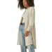 Lucky Brand Long Line Cardigan Sweater Open Front Straw Heather Size S