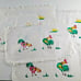 Vintage Rooster & Chicken Placemats Set Of 6 White Retro Hand Painted Isabel