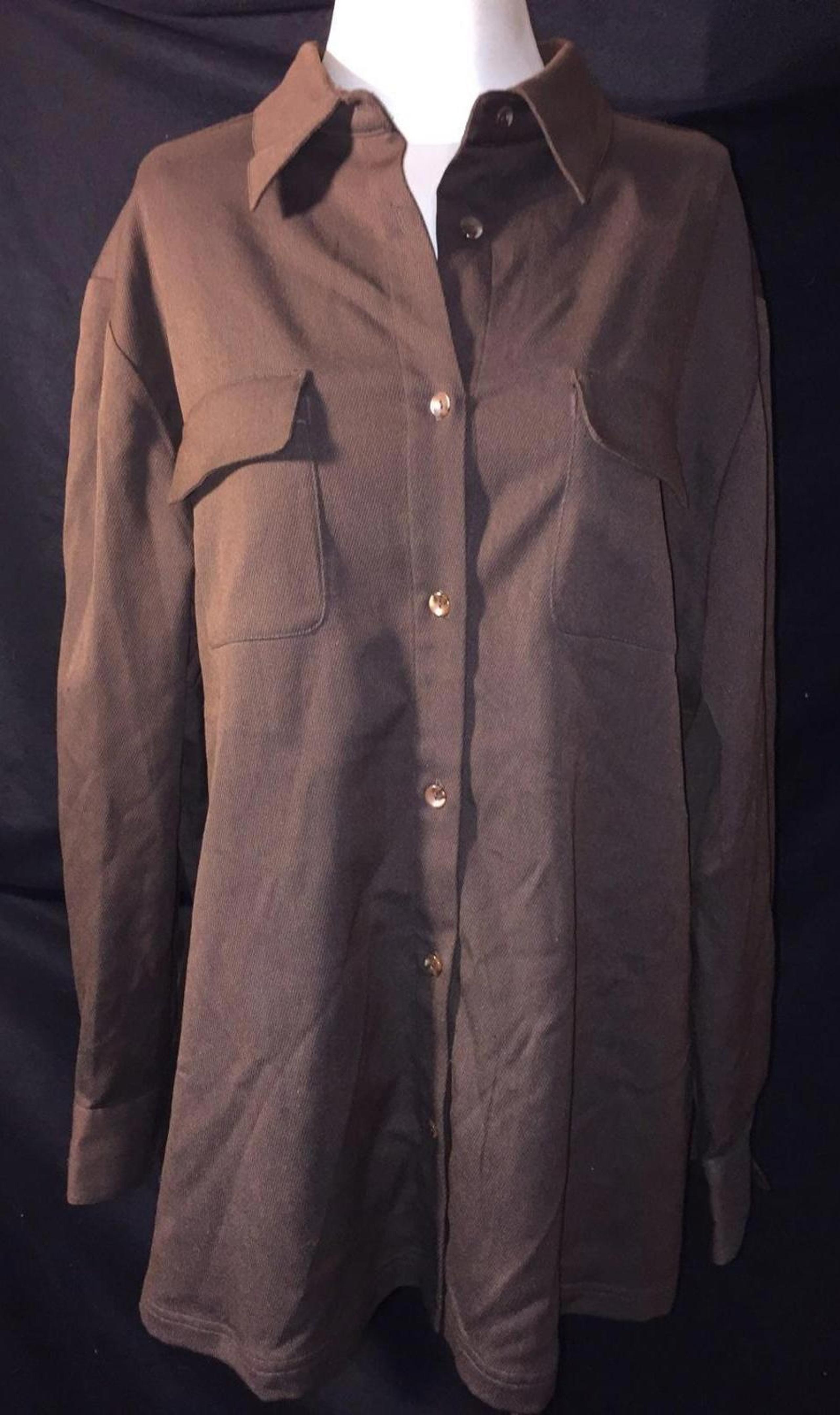 Norton McNaughton Women's Brown Shirt 2x Button Up