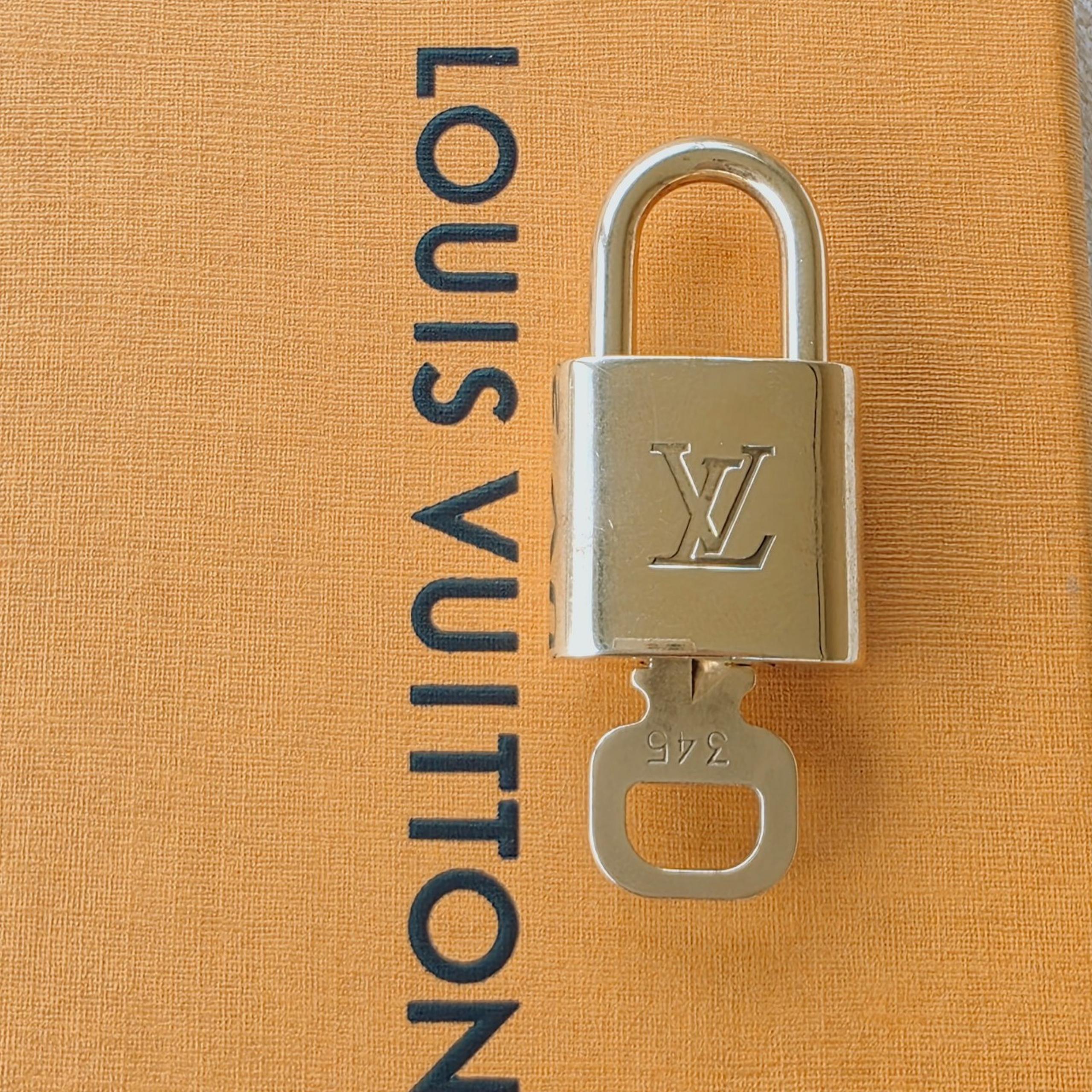 LOUIS VUITTON Lock & Key Set Padlock (#315) For Speedy Alma BB Keepall Deauville