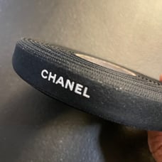 Chanel Emblematic Black and White Logo Ribbon (25M)