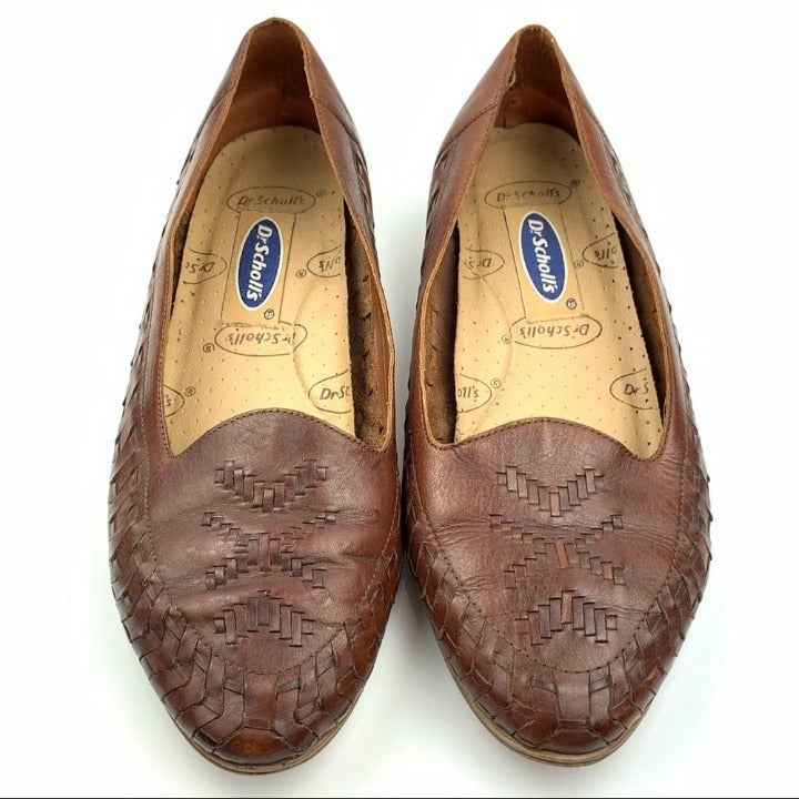 Dr. Scholls flats 10 W brown leather