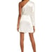 Elliatt Saronic One-Shoulder White Mini Cocktail Dress Size S