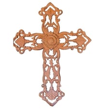 Antique Orante Cast Iron Cross