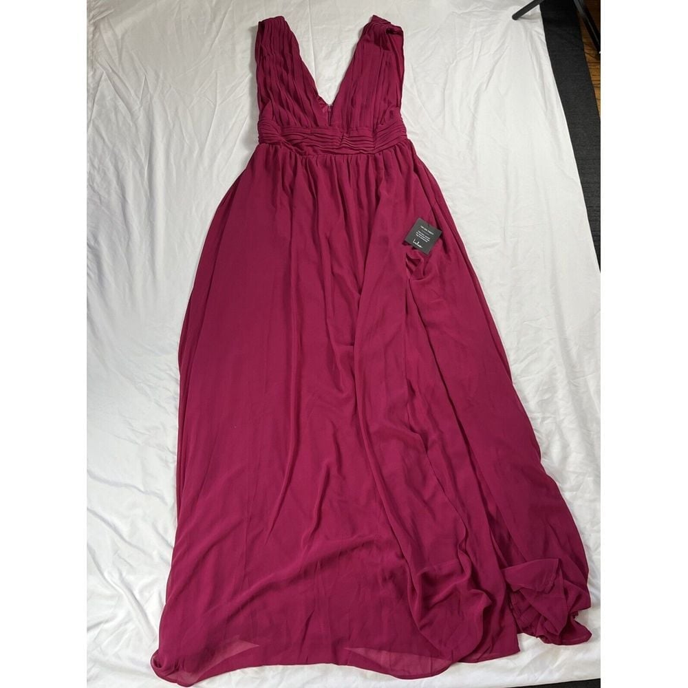 Lulus Heavenly Hues Magenta Maxi Dress NWT Size Large