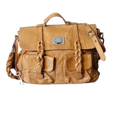 Leather Slouchy Messenger Crossbody Travel Bag Susan Farber Collections