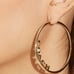 COACH 14k GOLD PLATED HOOP EARRINGS