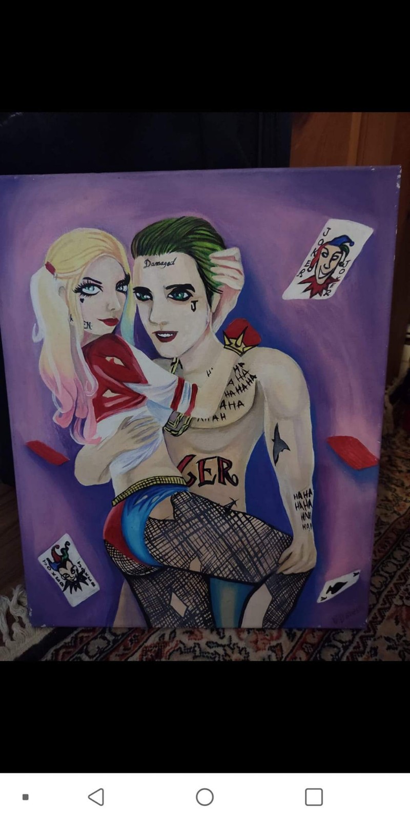 Joker Harley Quinn painting