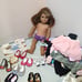 American Girl Brown Hair Brown Eyes with Clothing & Shoes Selling as a lot