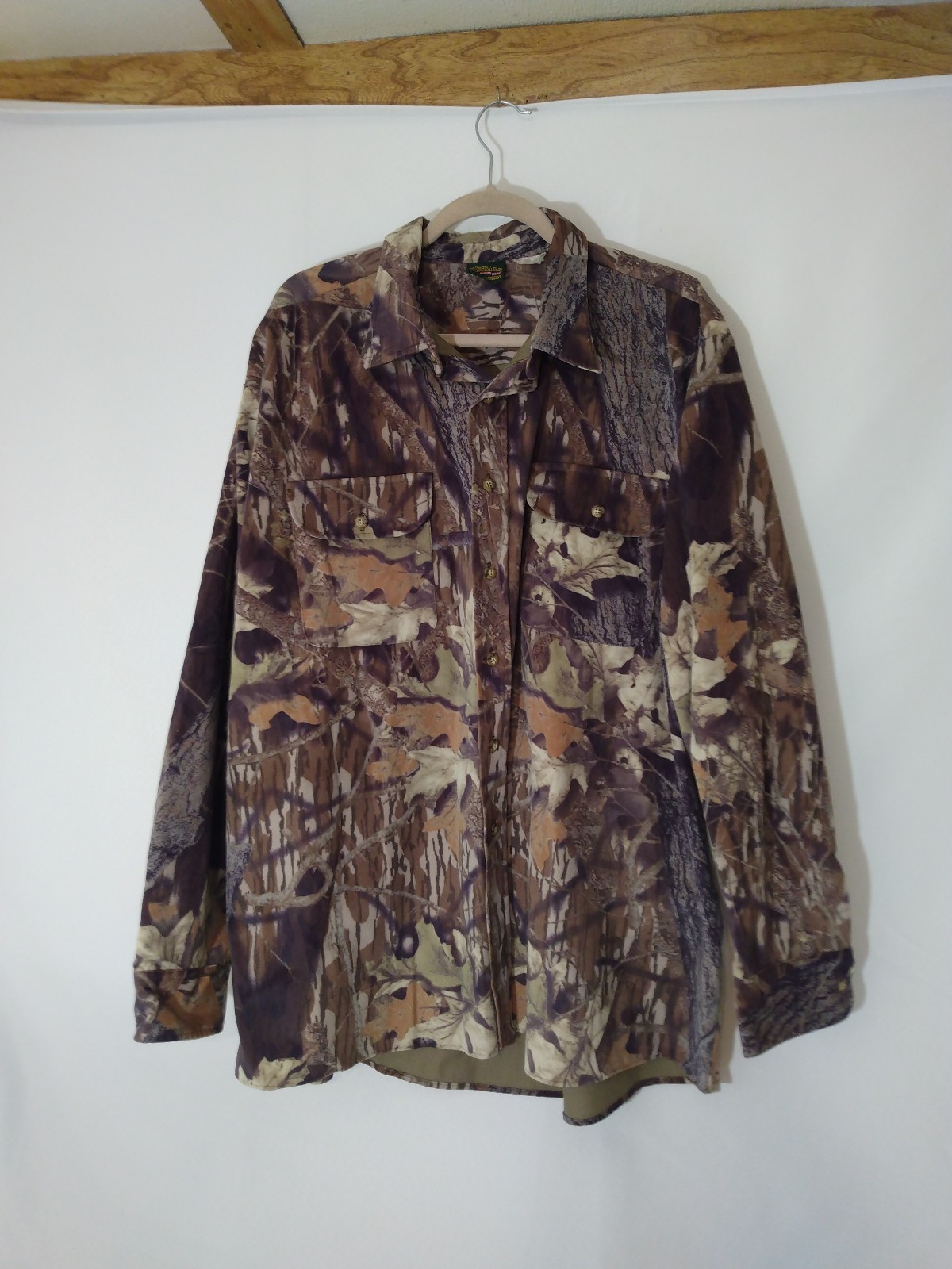 Mens Vintage Westark Saddle Cloth Camo Shirt Jacket Sz 2XL