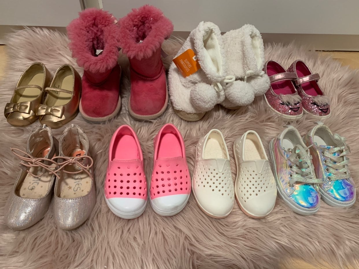 Toddler girl shoes size 6-7 bundle #1