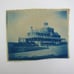 Cyanotype Photograph On Cloth Large Building Architecture Antique 1800s