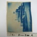 Cyanotype Photograph On Cloth Large Building Architecture Antique 1800s