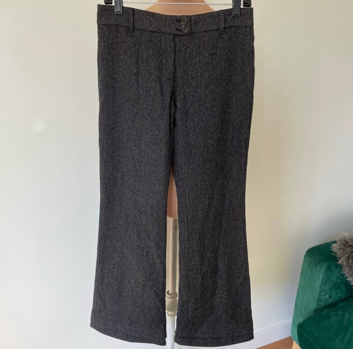 Moschino Cheap and Chic Vintage Virgin Wool Boot Cut Trouser Pants EUC Size US 8