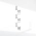 5-Tier Floating Corner Shelf, Wall Mount Shelves for Storage and Display, White