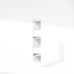 5-Tier Floating Corner Shelf, Wall Mount Shelves for Storage and Display, White