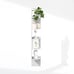 5-Tier Floating Corner Shelf, Wall Mount Shelves for Storage and Display, White