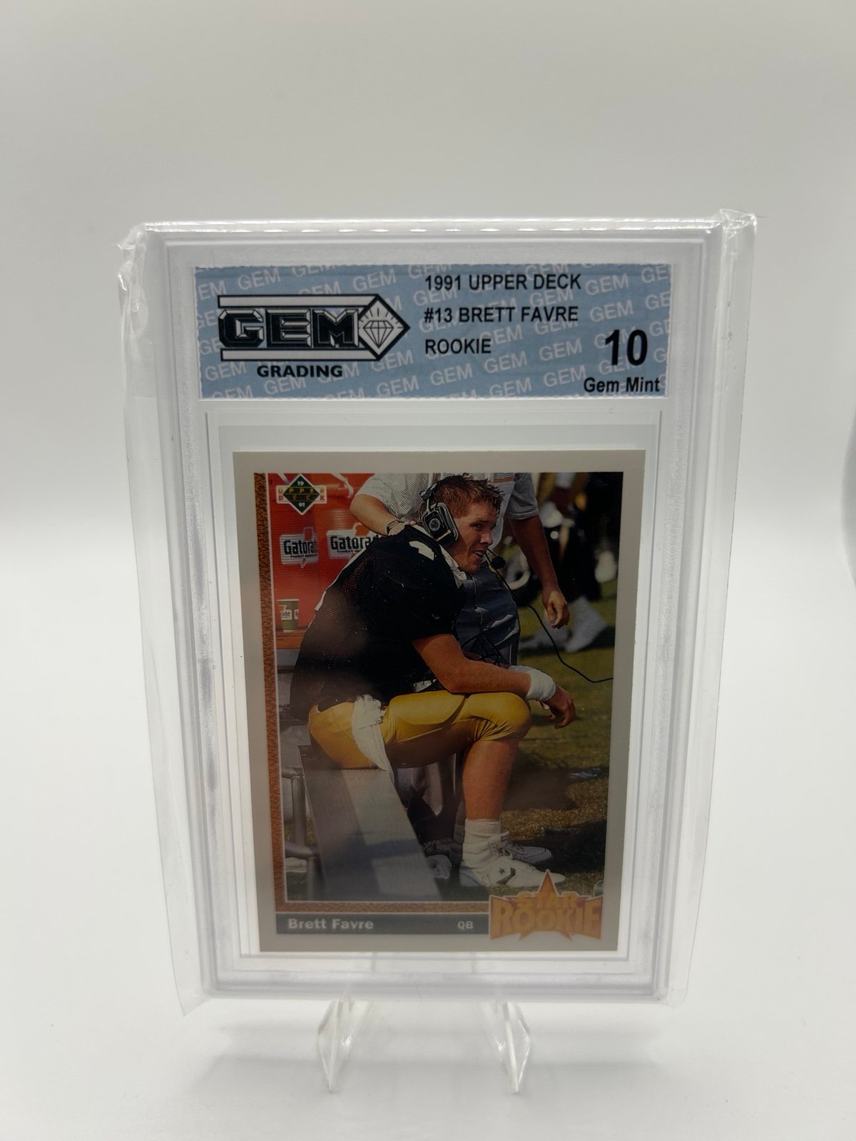 1991 Upper Deck - #13 Brett Favre (RC) Gem Mint 10