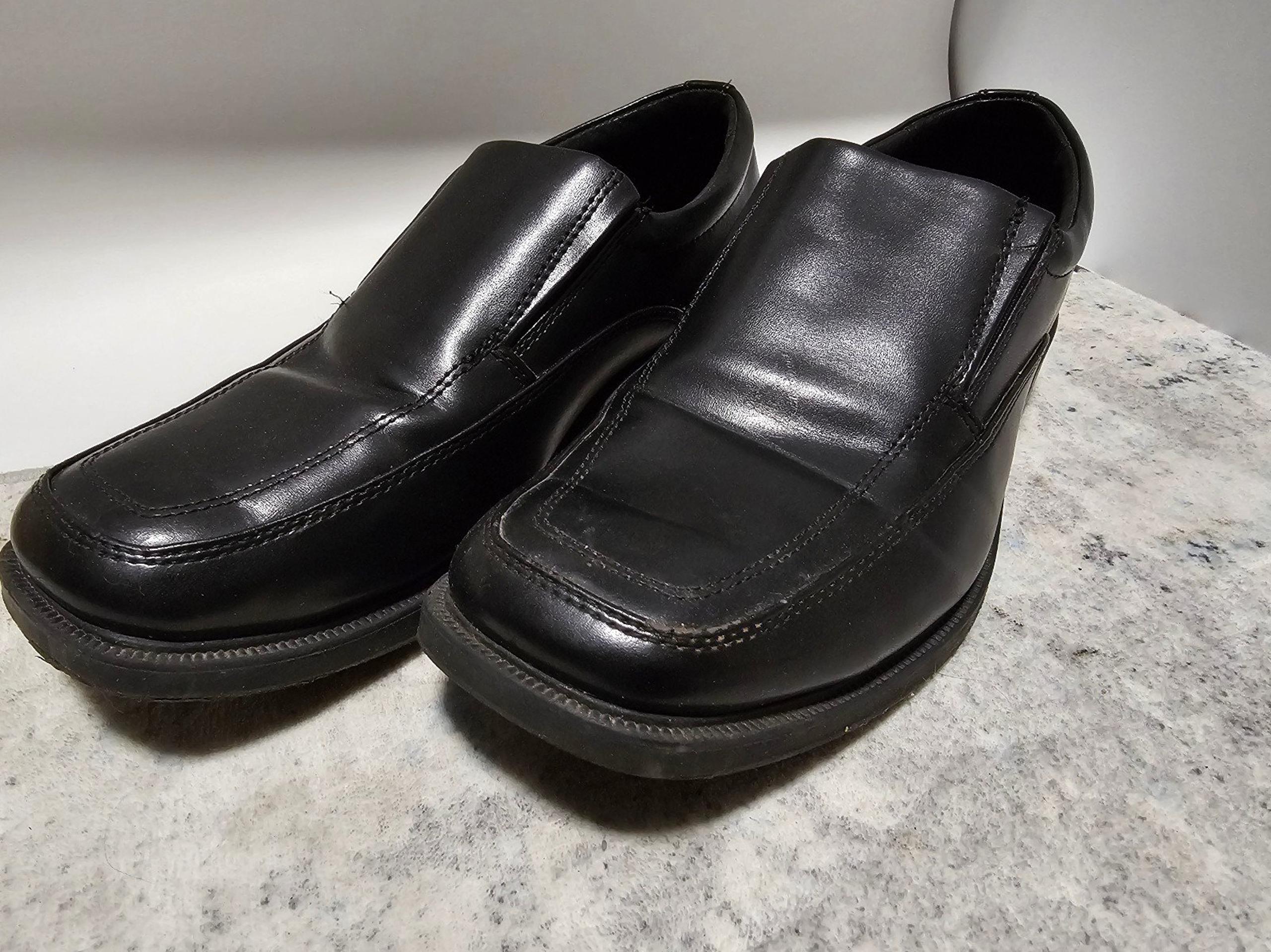 Dexter Comfort Men's Dress Shoes Size 9.5 Slip On Black Leather