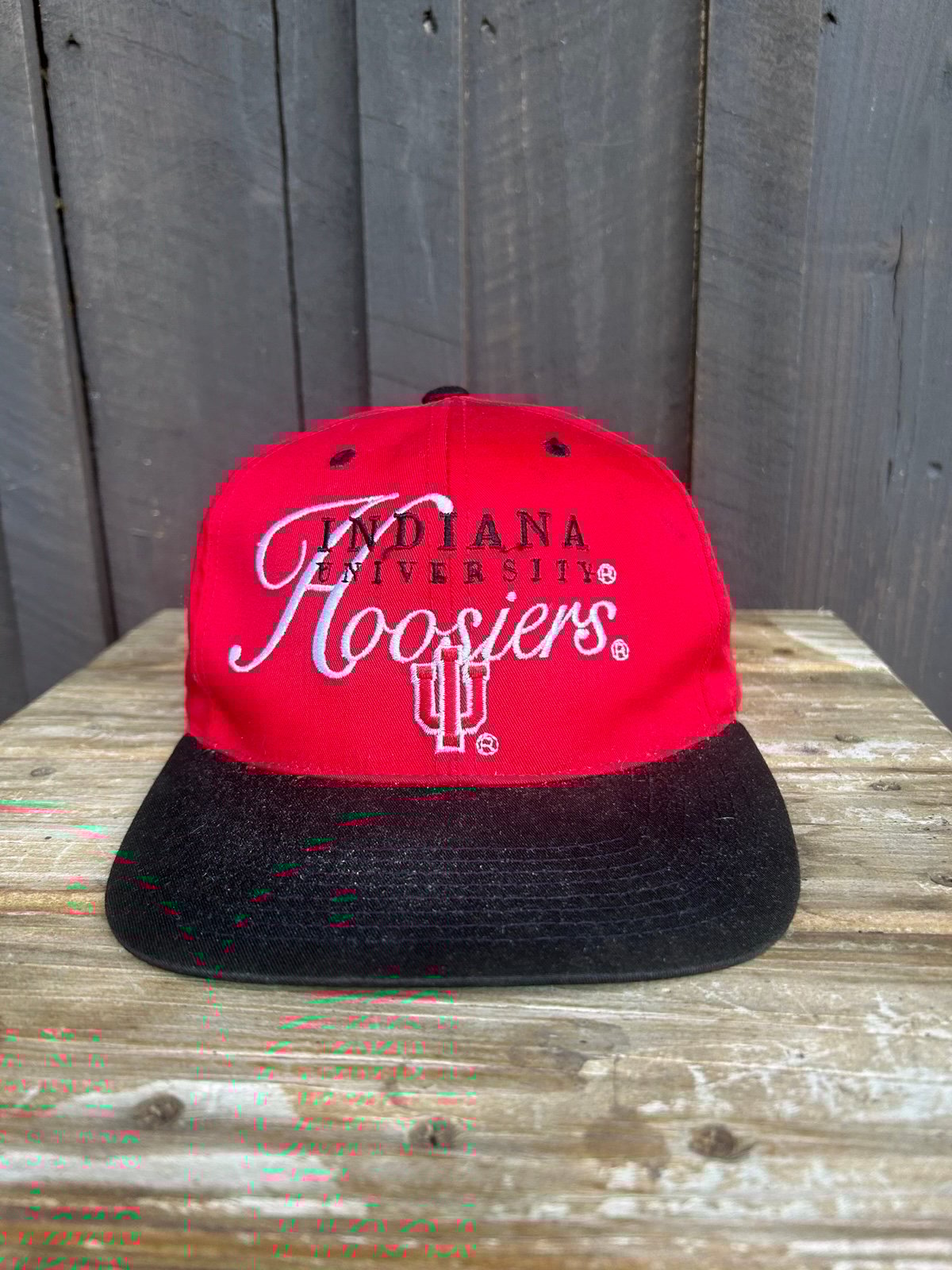 Red Indiana Hoosiers Vintage Trucker Hat - Snapback