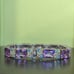 Vintage Chapal-Zenray 925 Sterling Silver Amethyst Multi Gemstone Bracelet.